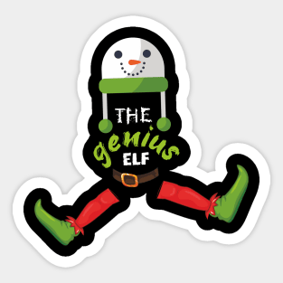 Christmas elf family group apparel GBH Sticker